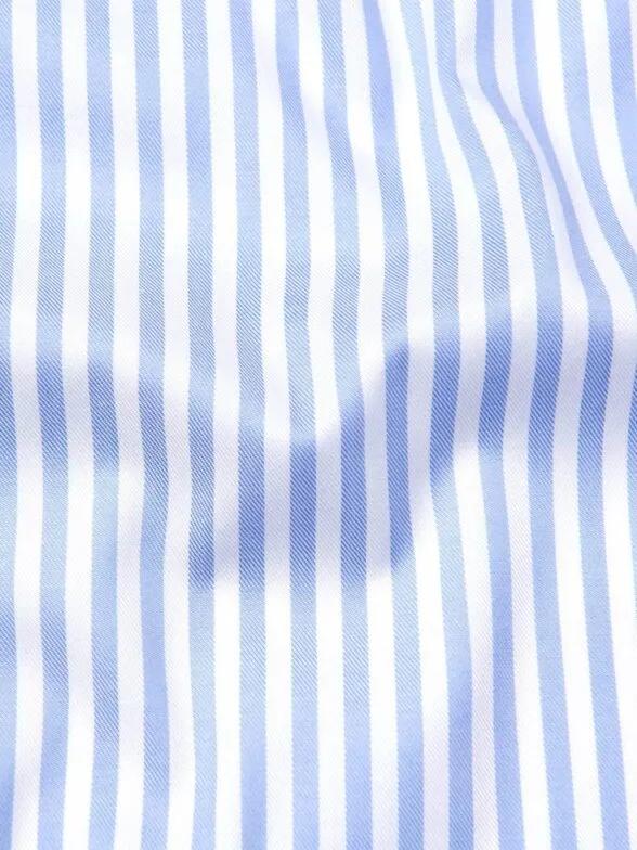 Sky Blue Bengal Stripes Herringbone - alternate view