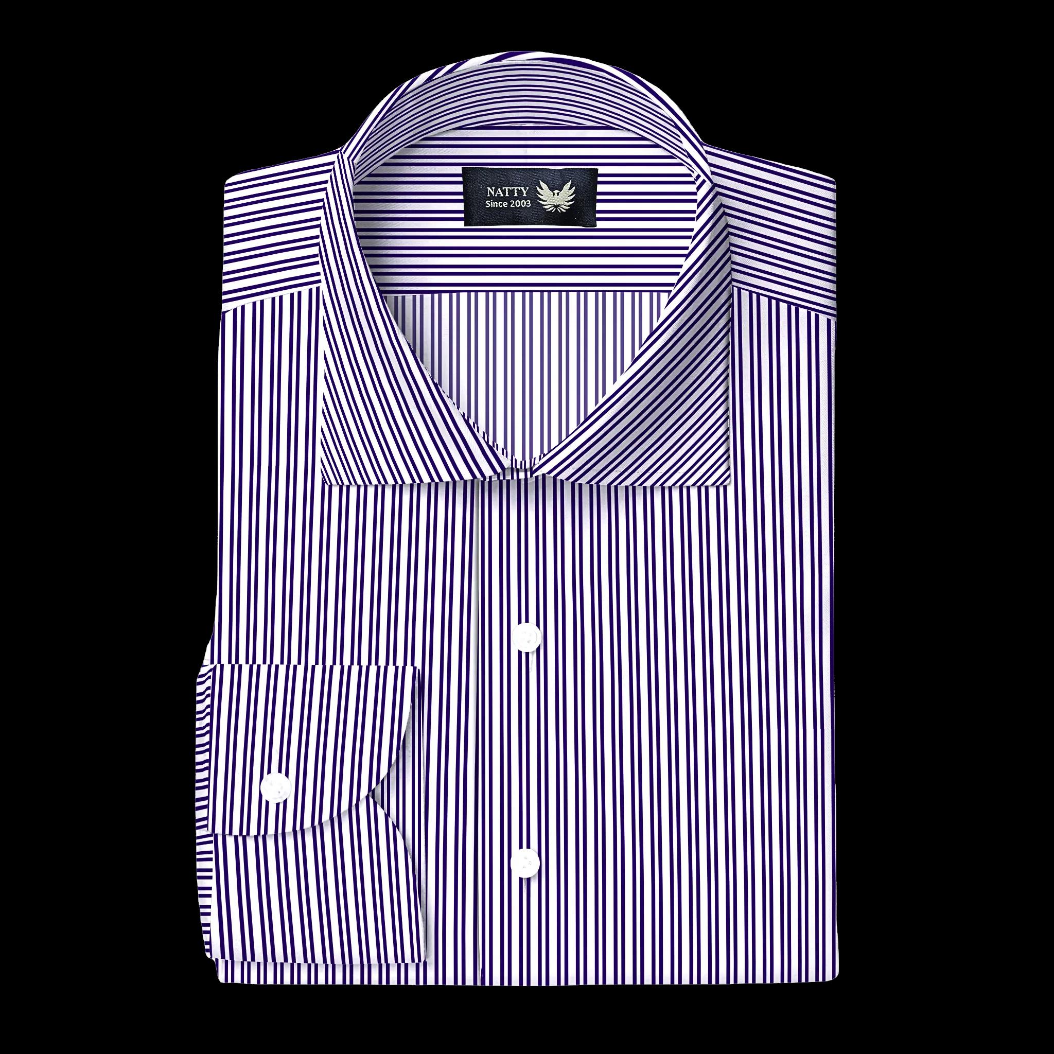 Navy Twin Stripes Herringbone image