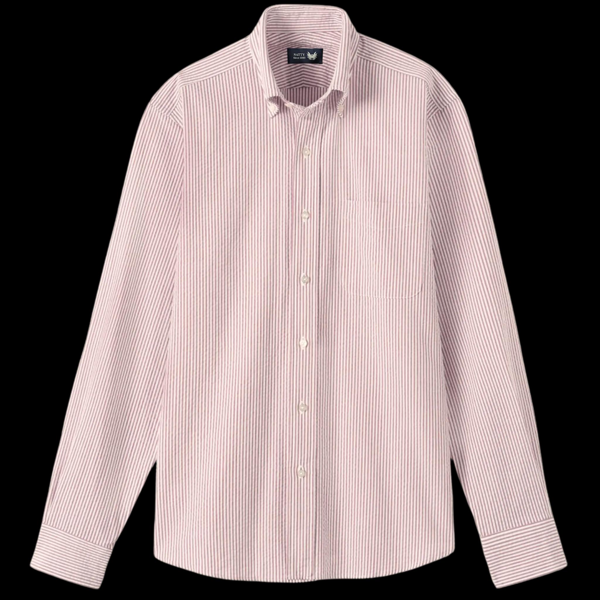 Peach Seersucker Stripes image