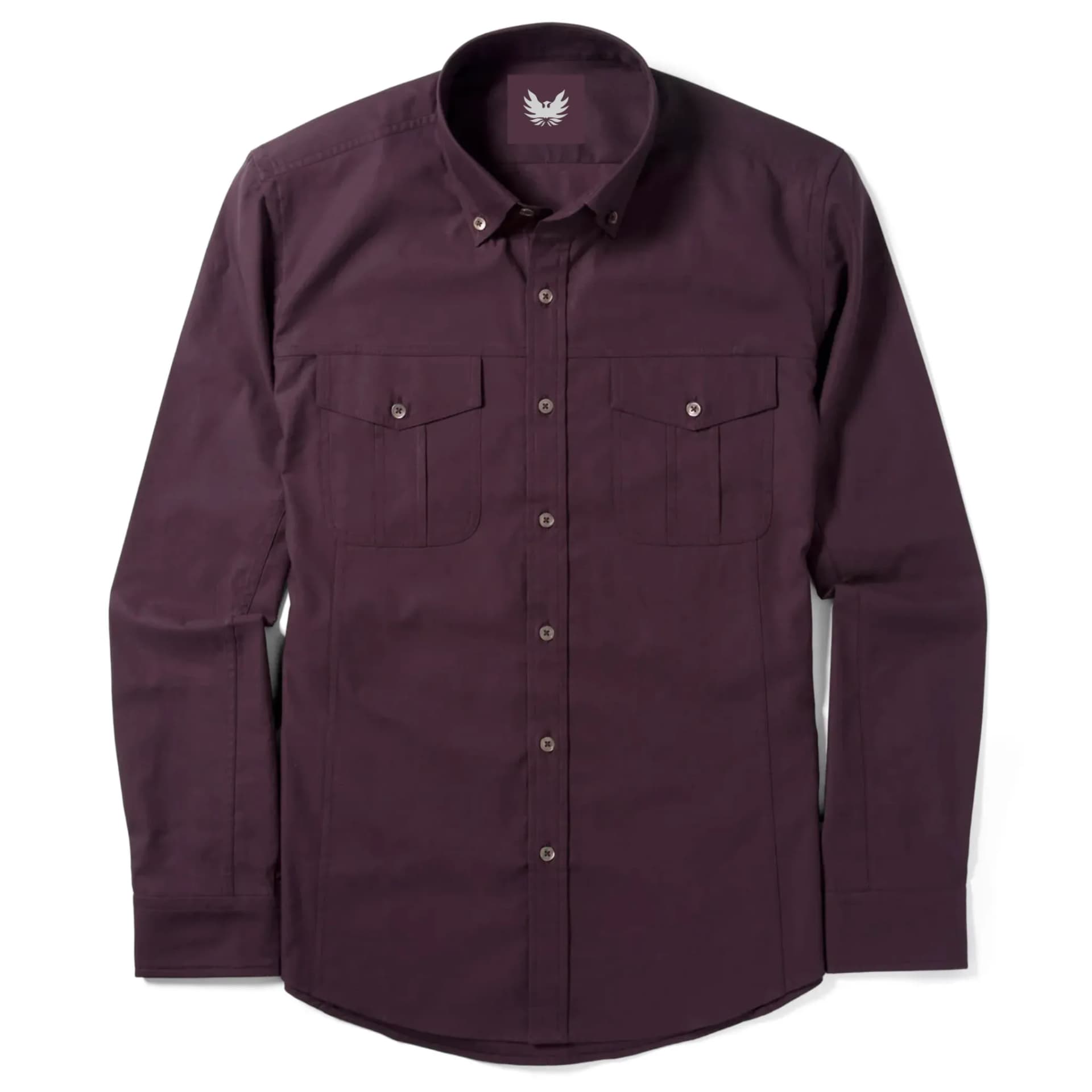 Maroon Full Sleeves Utility Shirt