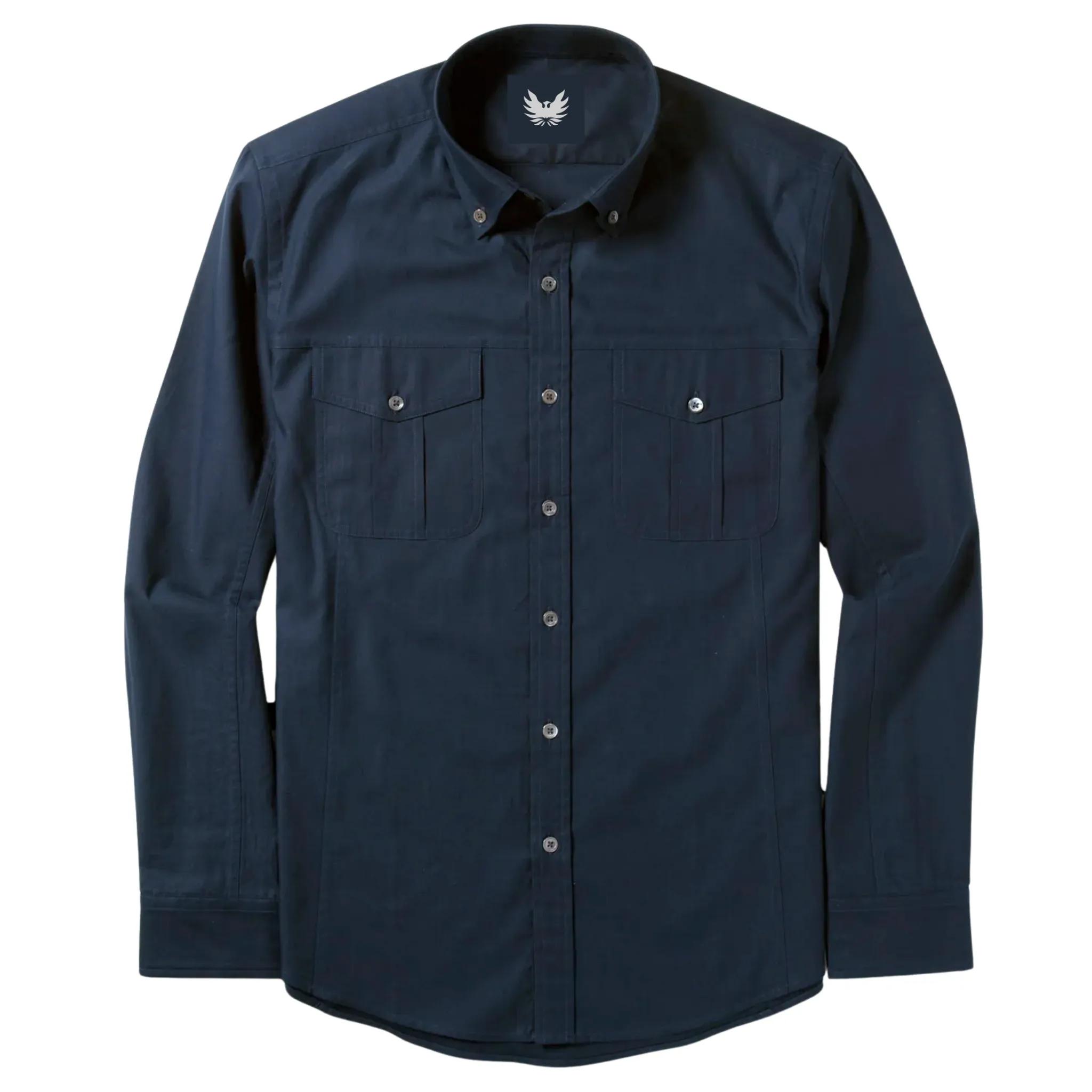 Navy Blue Full Sleeve Utility Shirt image