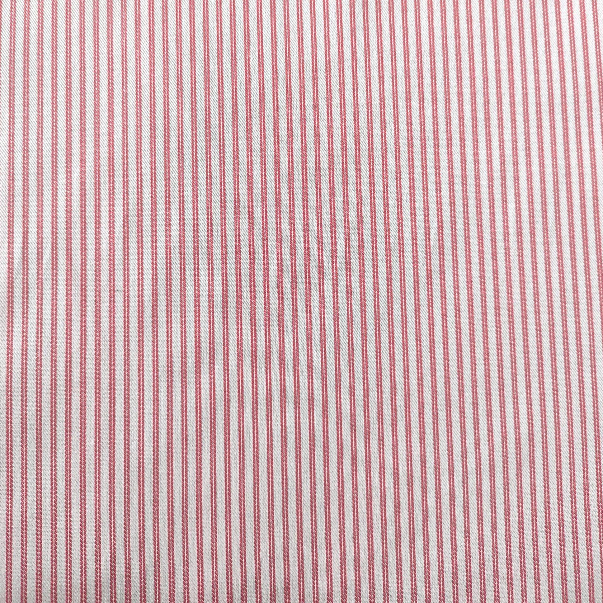 Pink Twin Pin Stripes Herringbone Wrinkle Resistant - alternate view