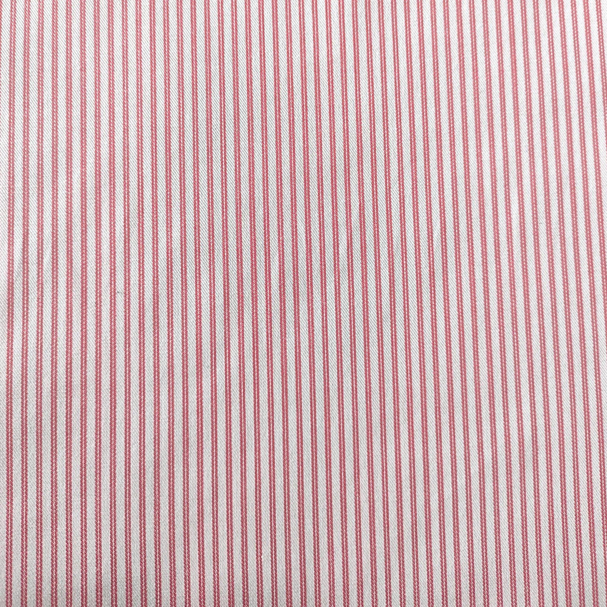 Pink Twin Pin Stripes Herringbone Wrinkle Resistant image