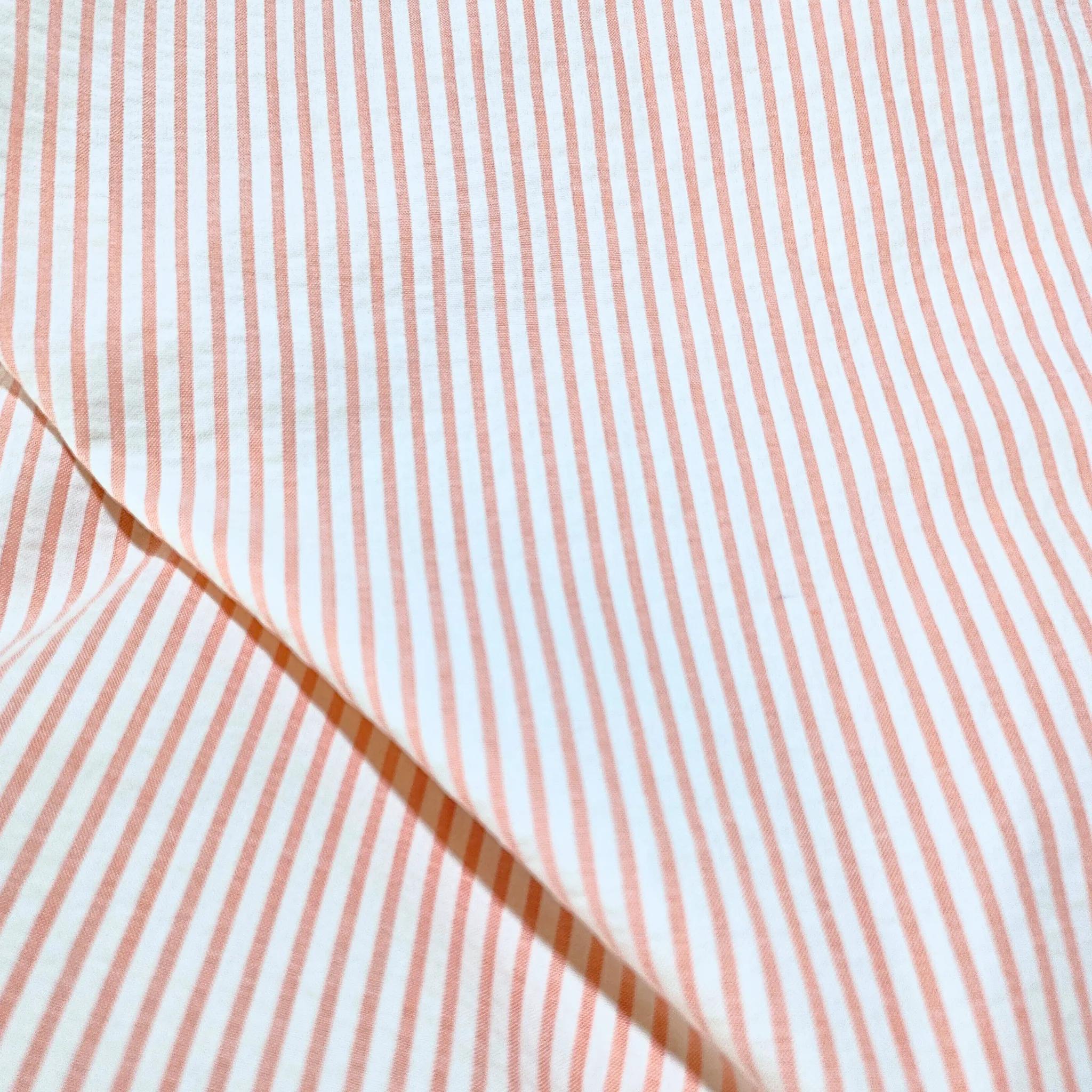 Peach Seersucker Stripes image